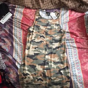 Forever 21 camo tank dress